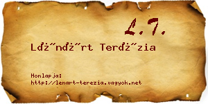 Lénárt Terézia névjegykártya